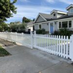 Straight-Dog-Ear-Picket-white-Vinyl-Fence-with-rolling-gate