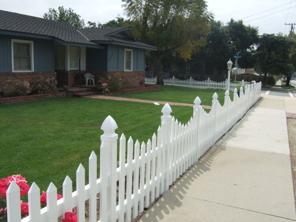 Unbeatable White Picket Vinyl Fence