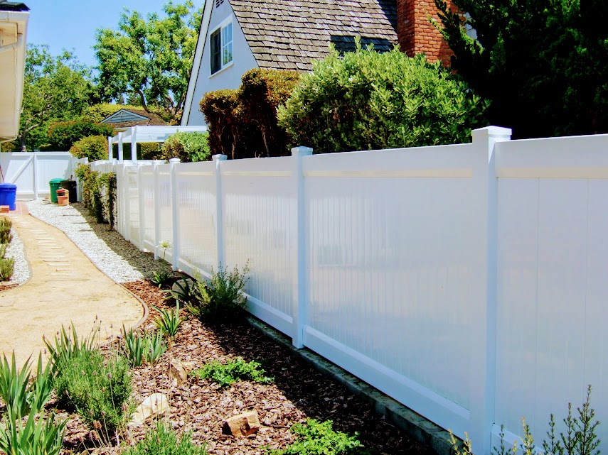 brown vinyl fencing